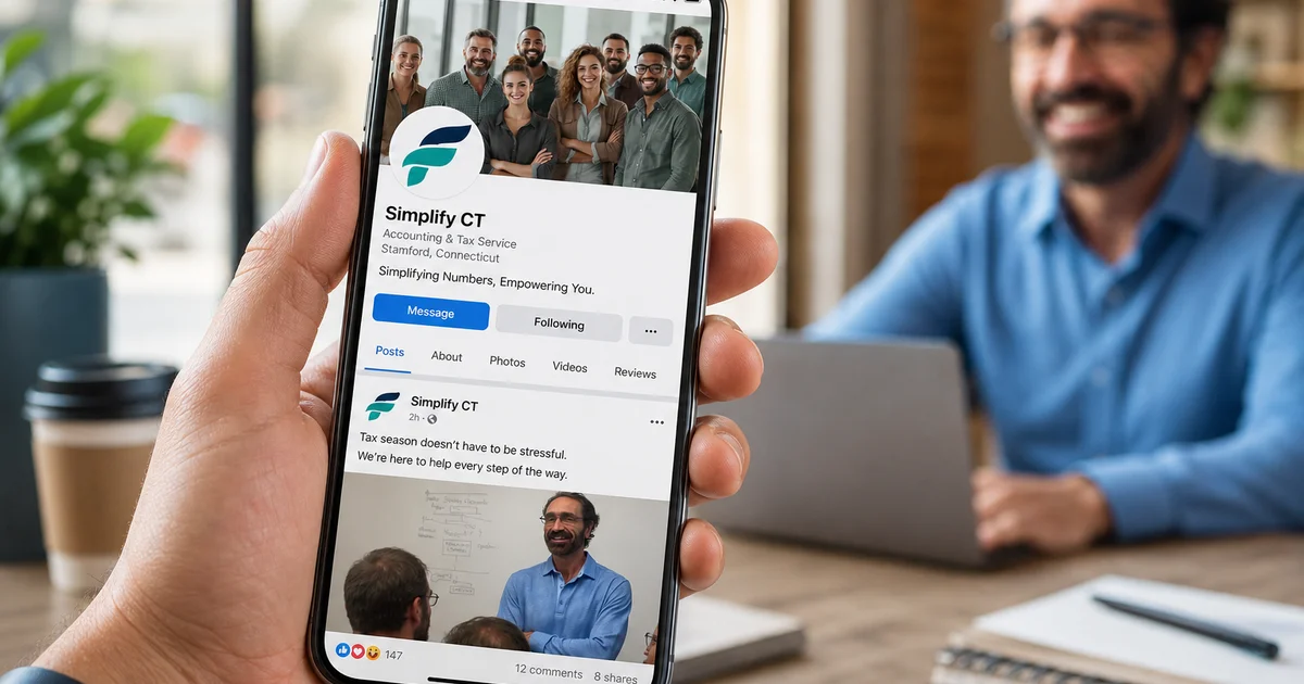 Smartphone showing local business Instagram profile with engaged community